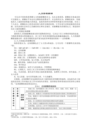 人力资源管理-人力资源薪酬-