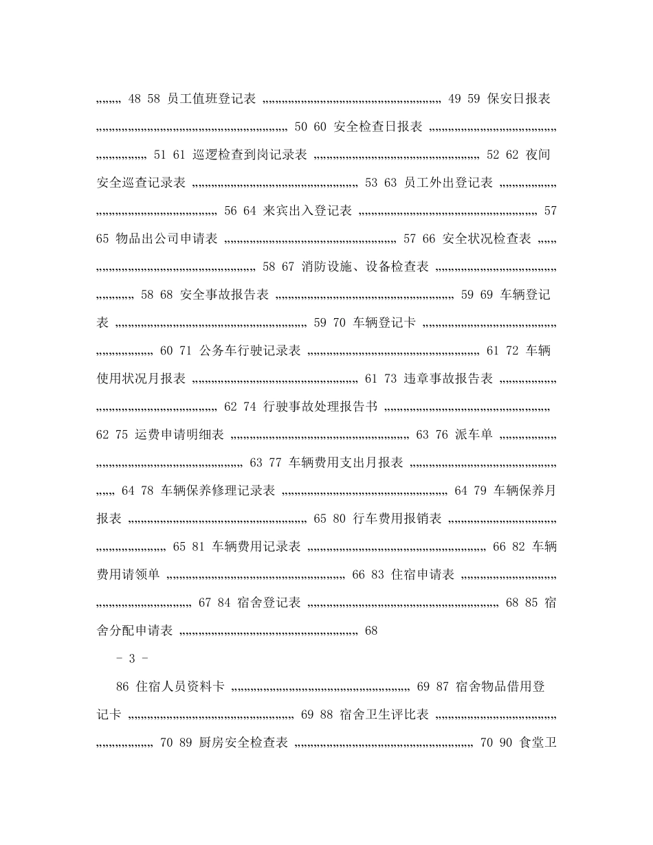 人力资源行政管理全套表格_第3页