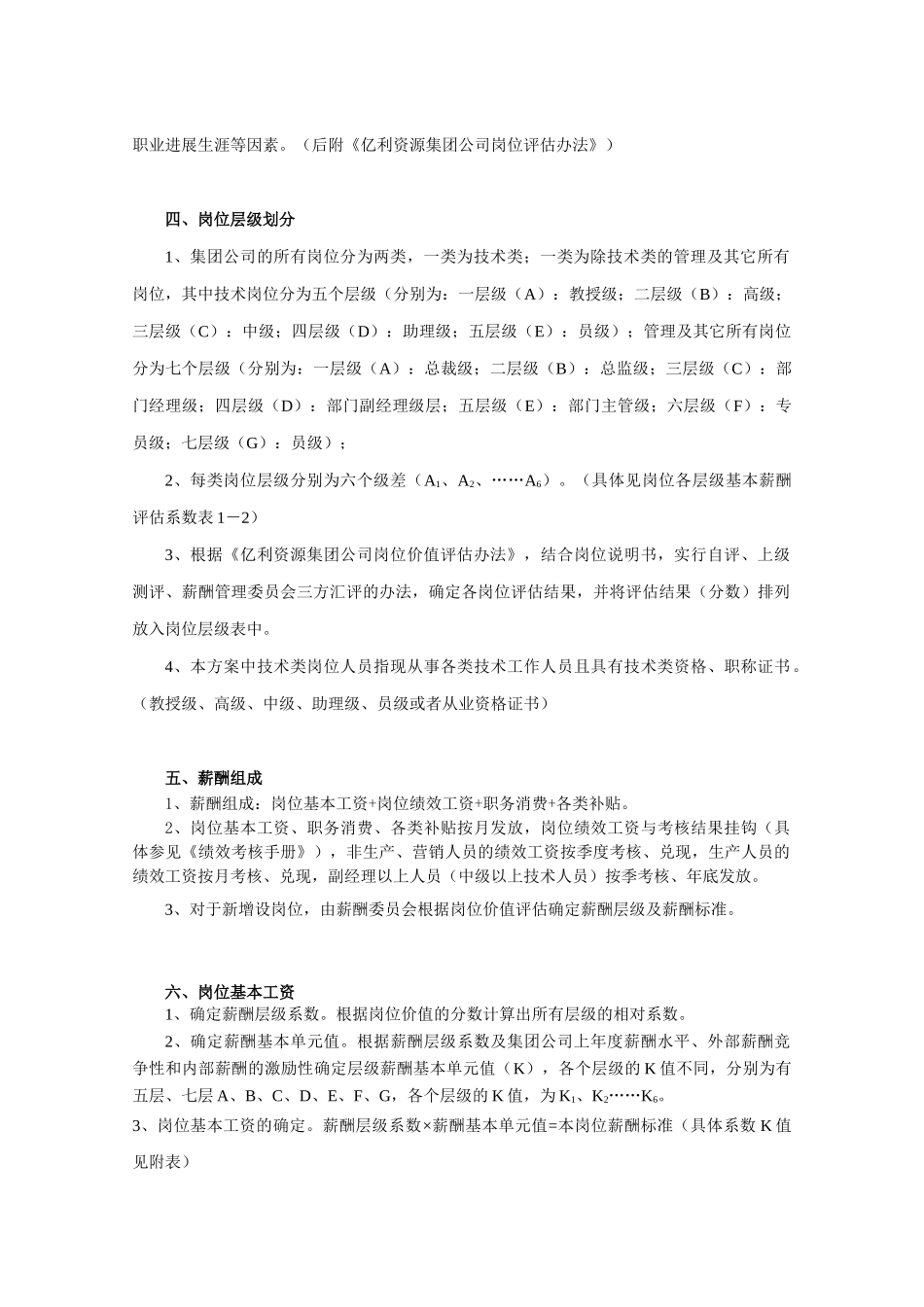亿利资源集团公司-2025年薪酬制度-28页_第2页
