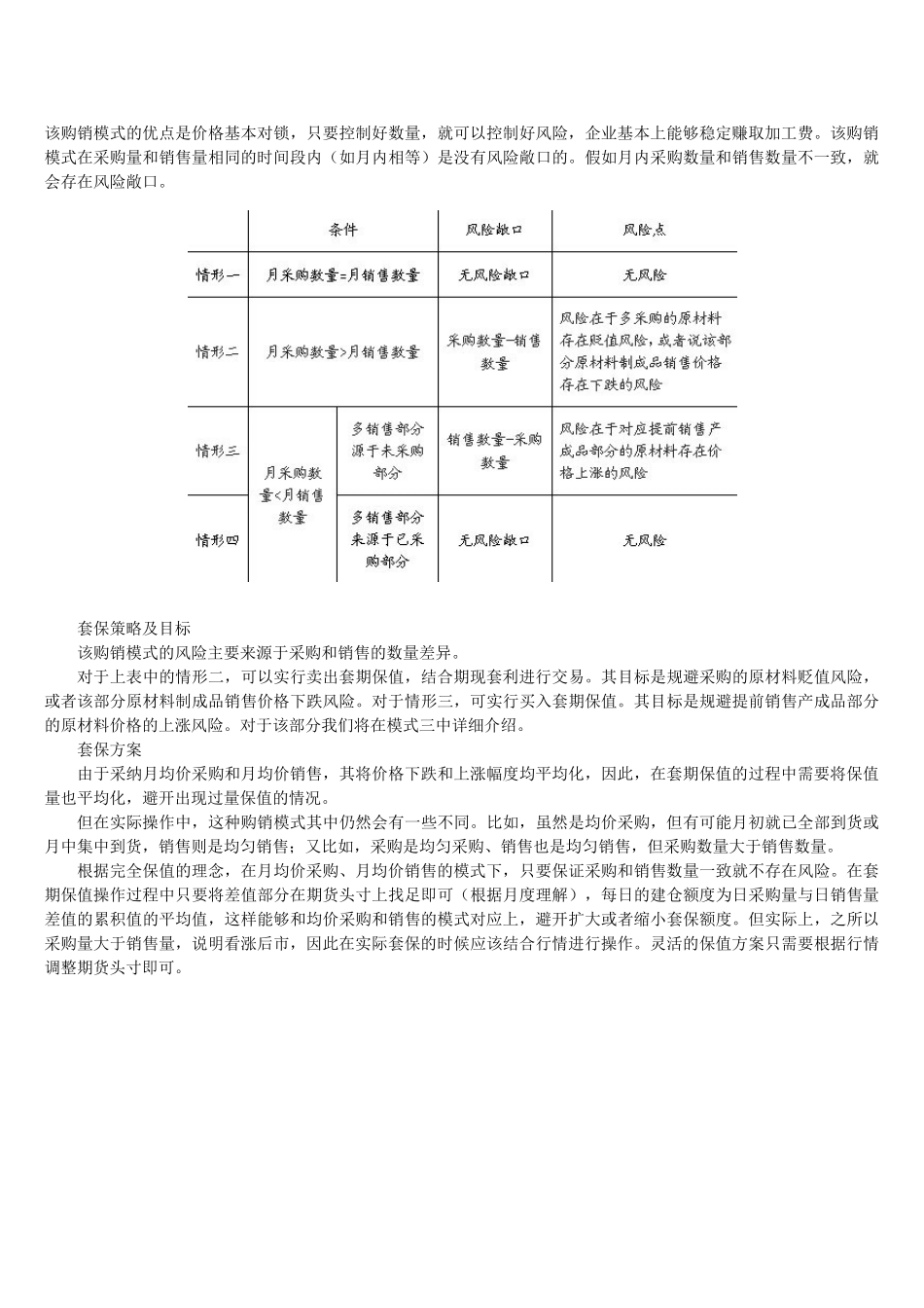 企业不同购销模式的风险及套保策略_第3页