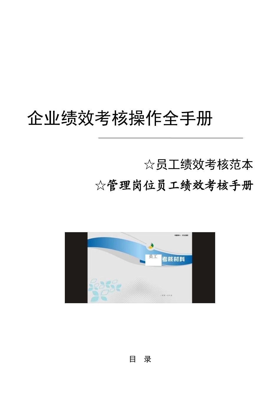 企业绩效考核操作全手册_第1页