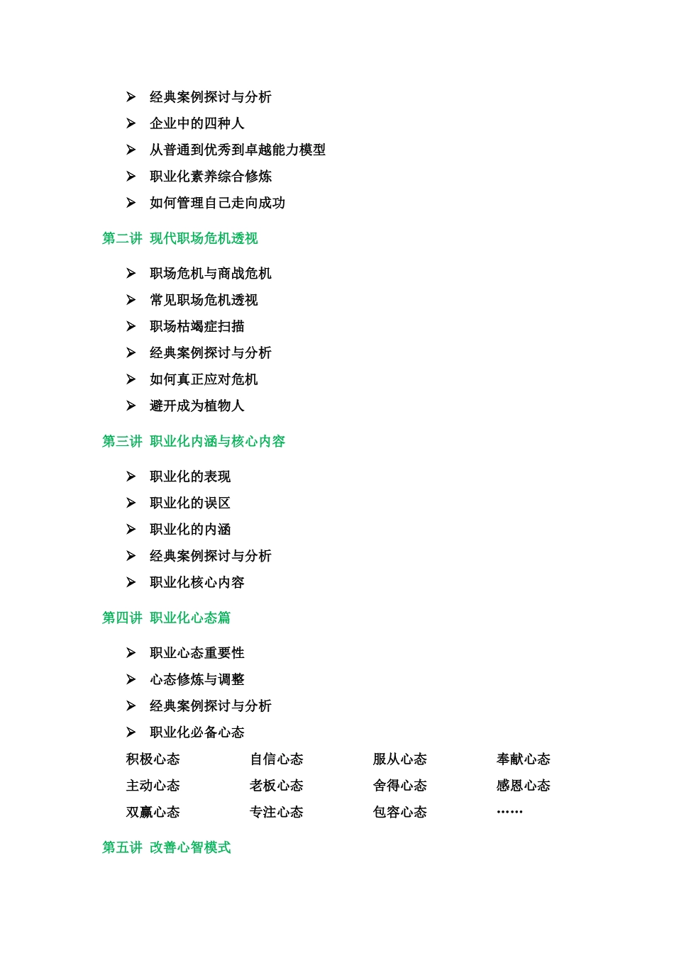 优秀员工职业化塑造联合内训课程大纲及讲师介绍_第2页