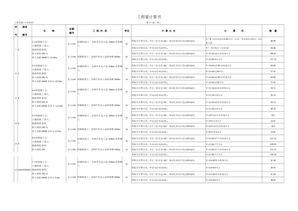 会所建筑工程量计算及清单报价实例_第3页