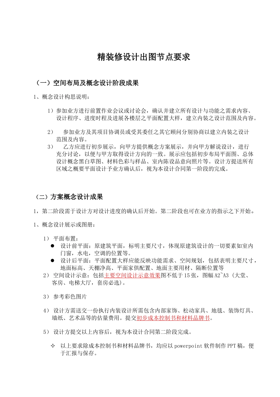 会所类精装修出图节点要求_第1页