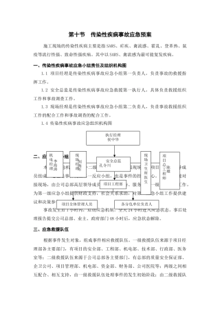 传染性疾病预案
