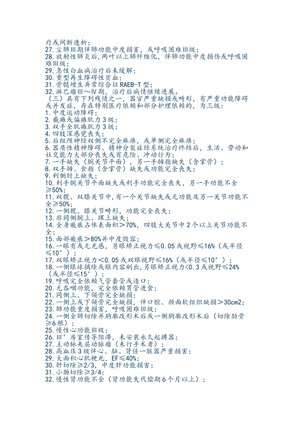 伤残军人等级评定标准_第2页