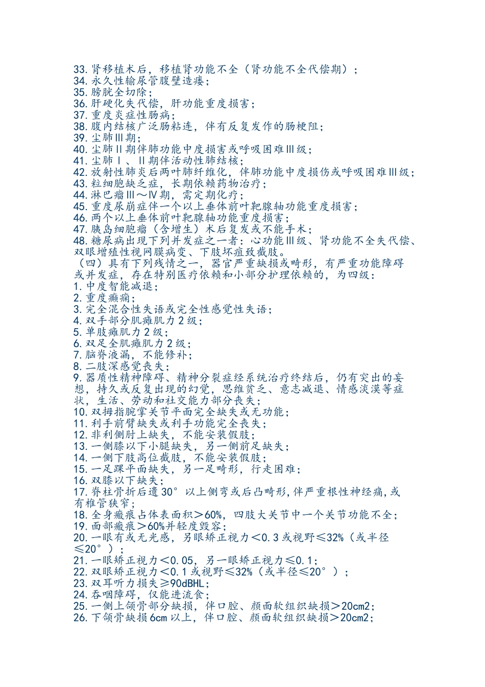 伤残军人等级评定标准_第3页