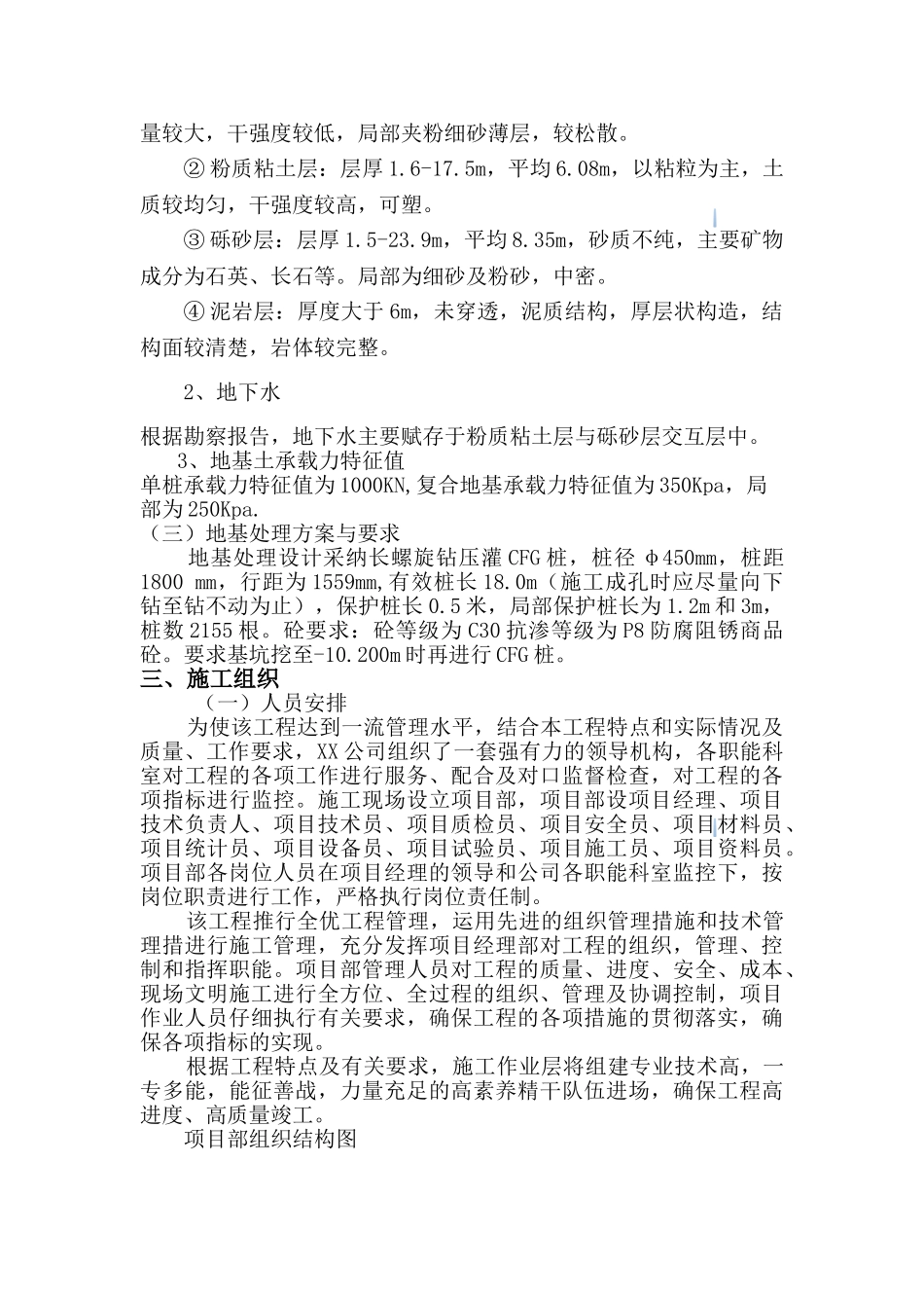 住宅小区地基基础长螺旋钻孔灌注桩施工方案_第2页