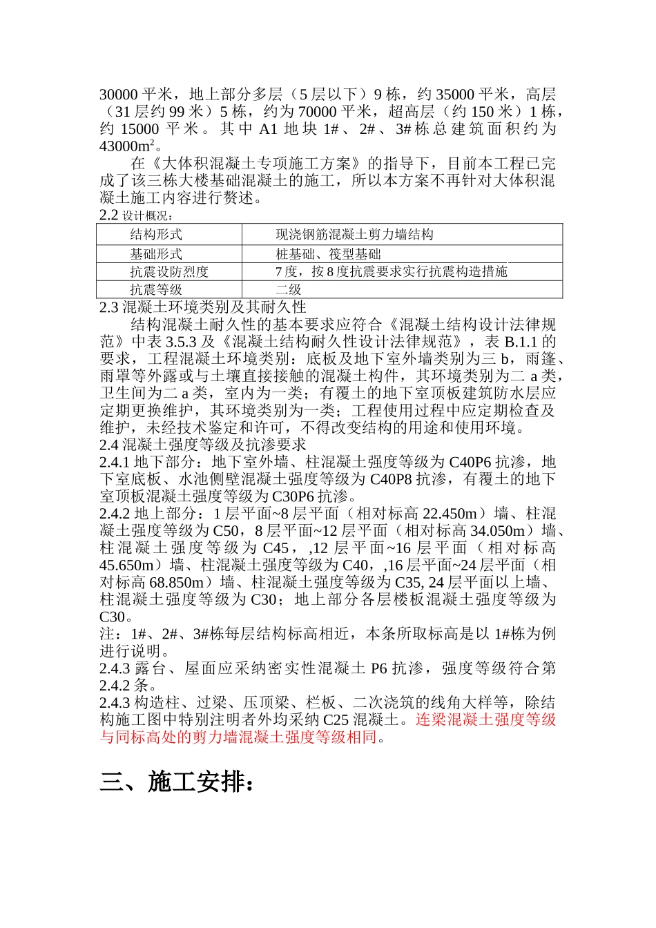 住宅小区混泥土工程施工方案_第2页