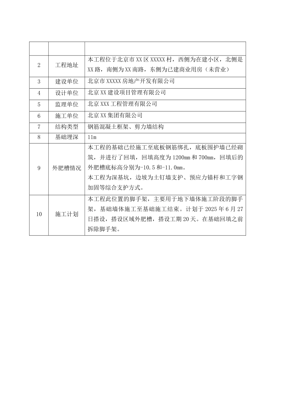 住宅工程基槽脚手架施工技术交底_第2页