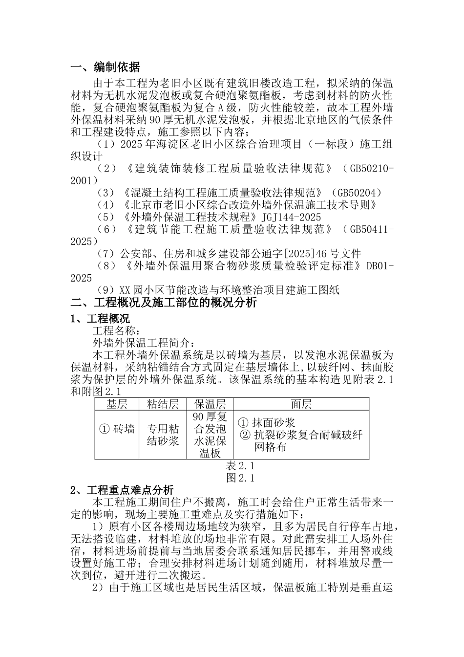 住宅工程水泥发泡板外墙保温施工方案_第2页