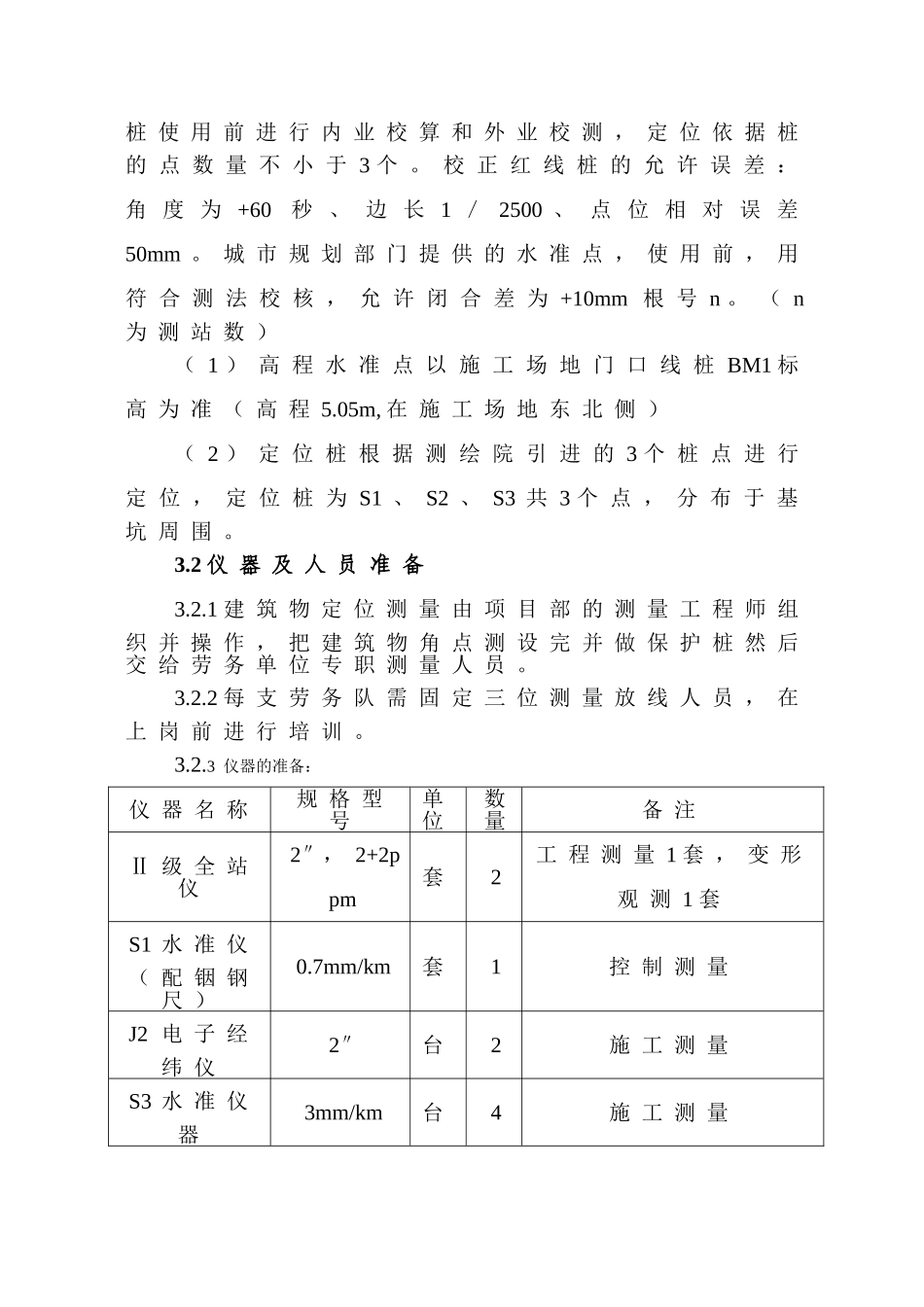 住宅建筑工程测量施工方案_第3页