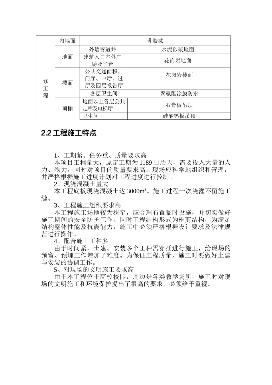 住宅楼及实验楼工程创鲁班奖策划书_第3页
