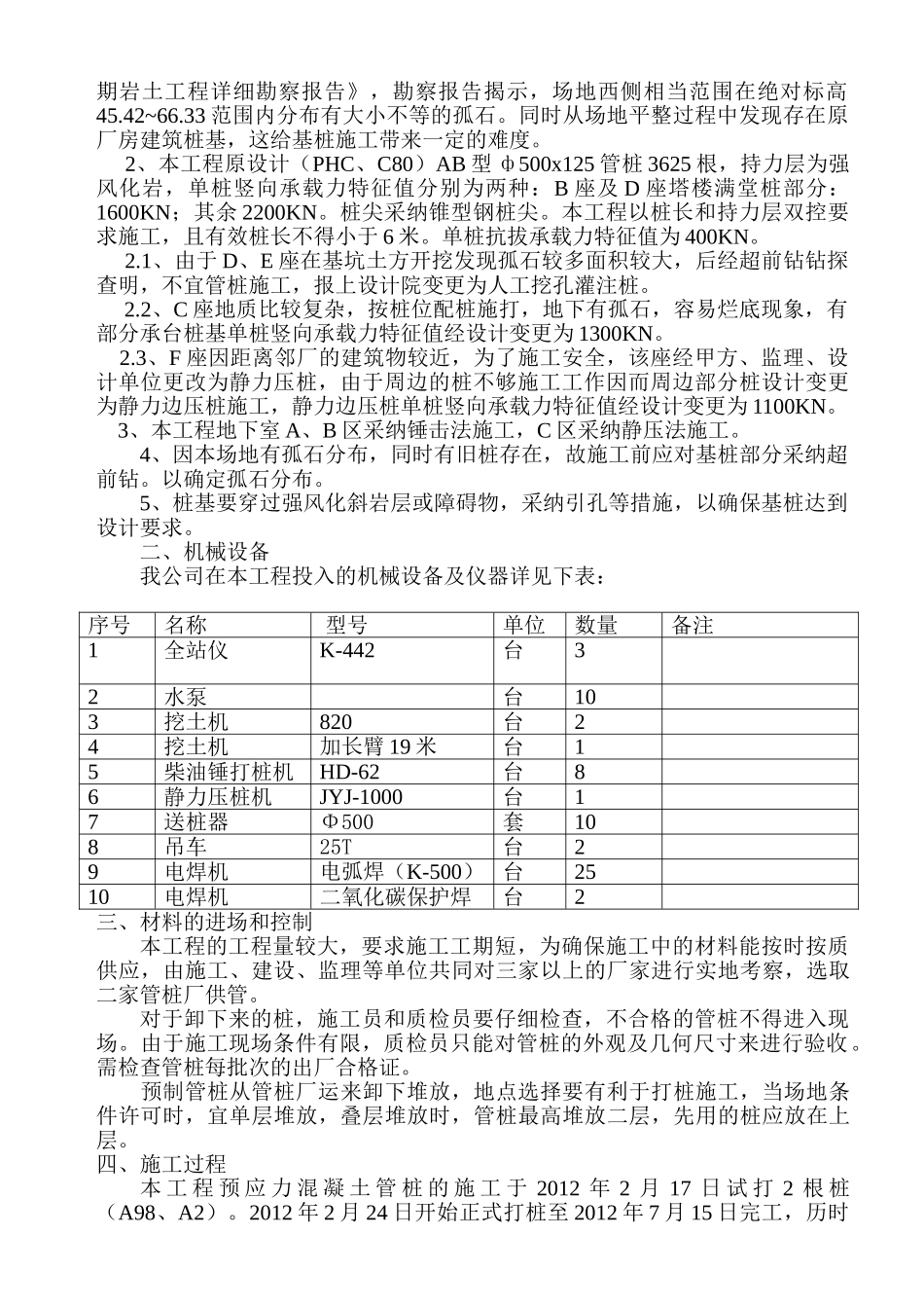 住宅楼桩基础预应力管桩施工技术总结_第2页