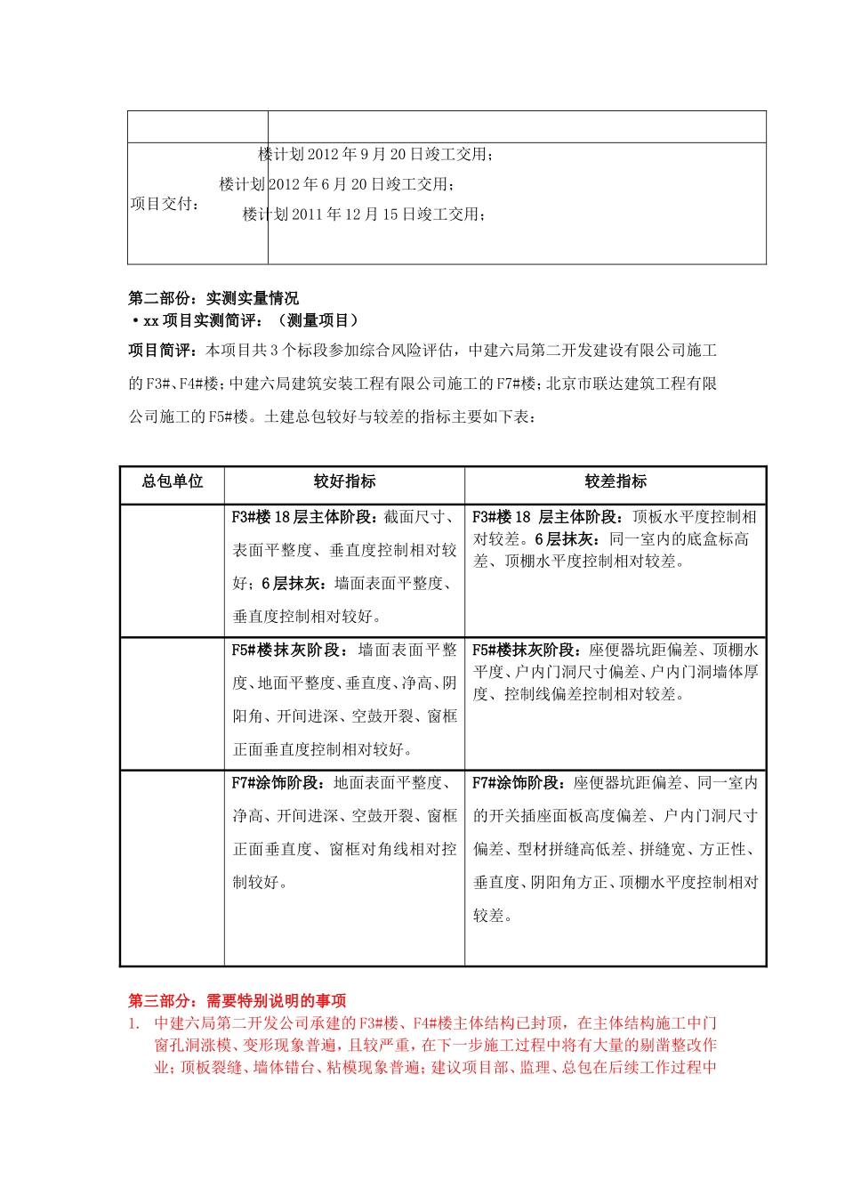 住宅楼项目质量评估报告_第2页