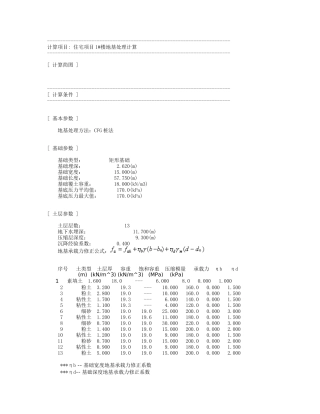 住宅项目1#楼地基处理计算
