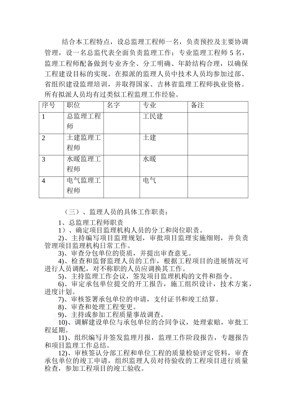 住宅项目工程监理规划_第2页