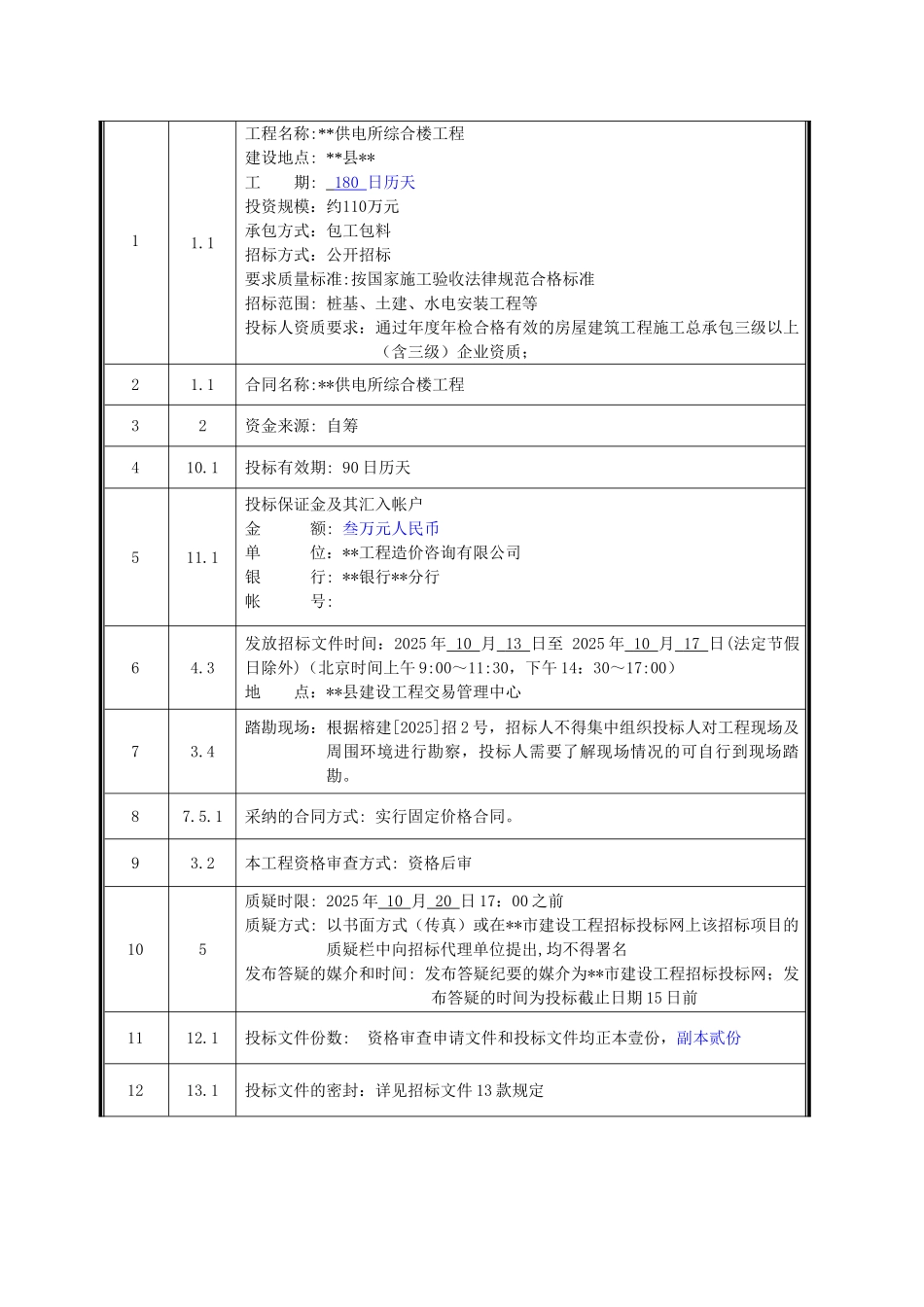 供电所综合楼工程招标文件_第2页