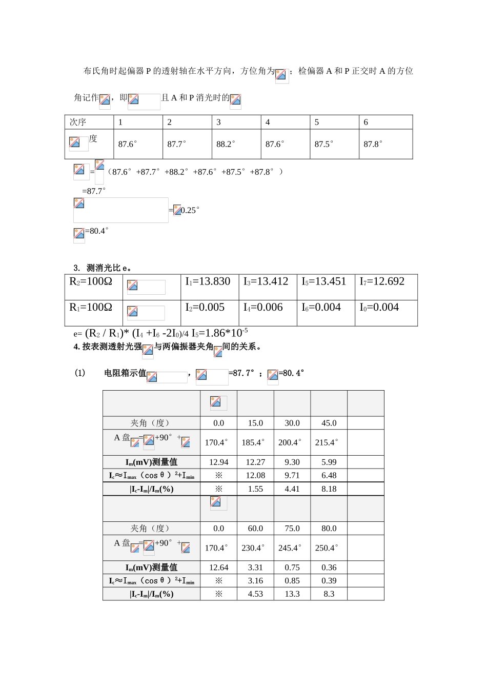 偏振光学实验报告_第2页