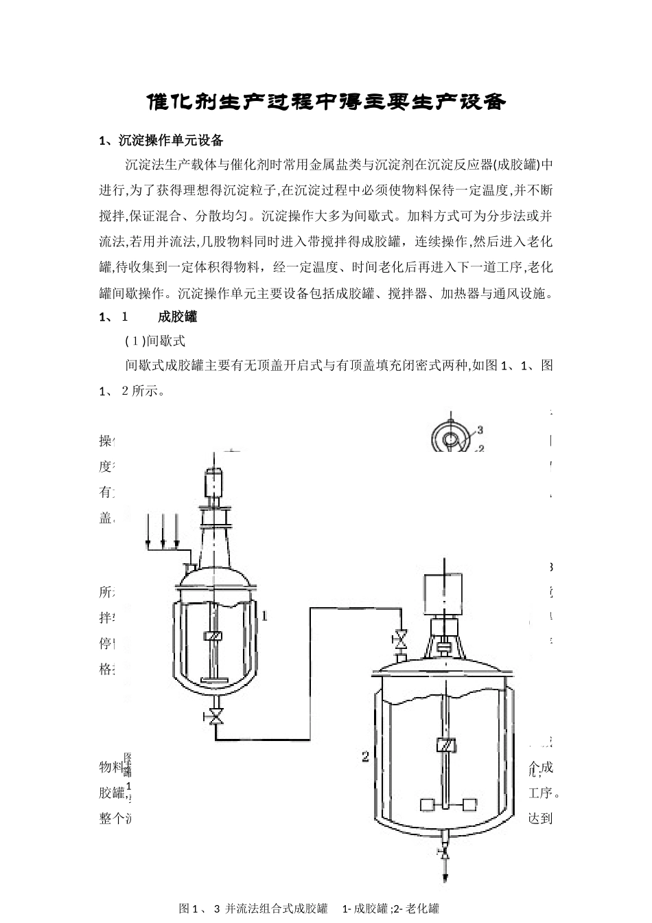 催化剂生产过程中的主要生产设备_第1页