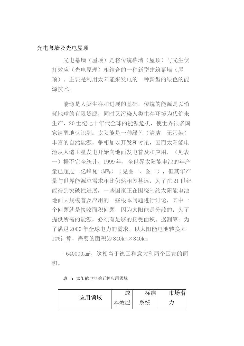 光电幕墙及光电屋顶设计资料_第1页