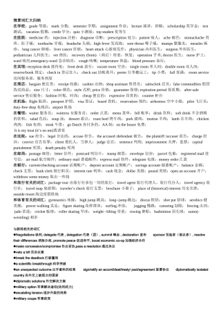 全国大学生英语竞赛C类整理