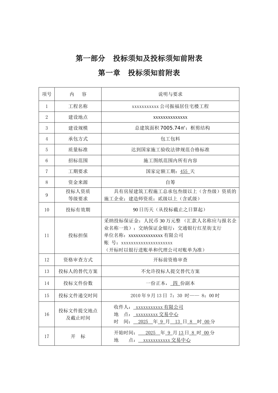 公司住宅楼工程施工招标文件_第1页