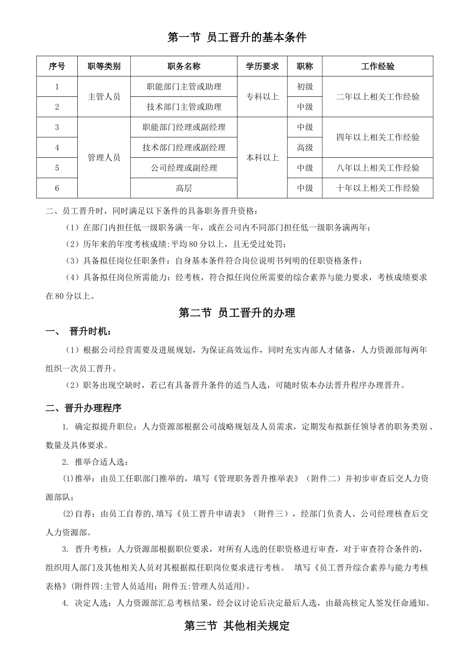 公司员工晋升管理制度_第3页