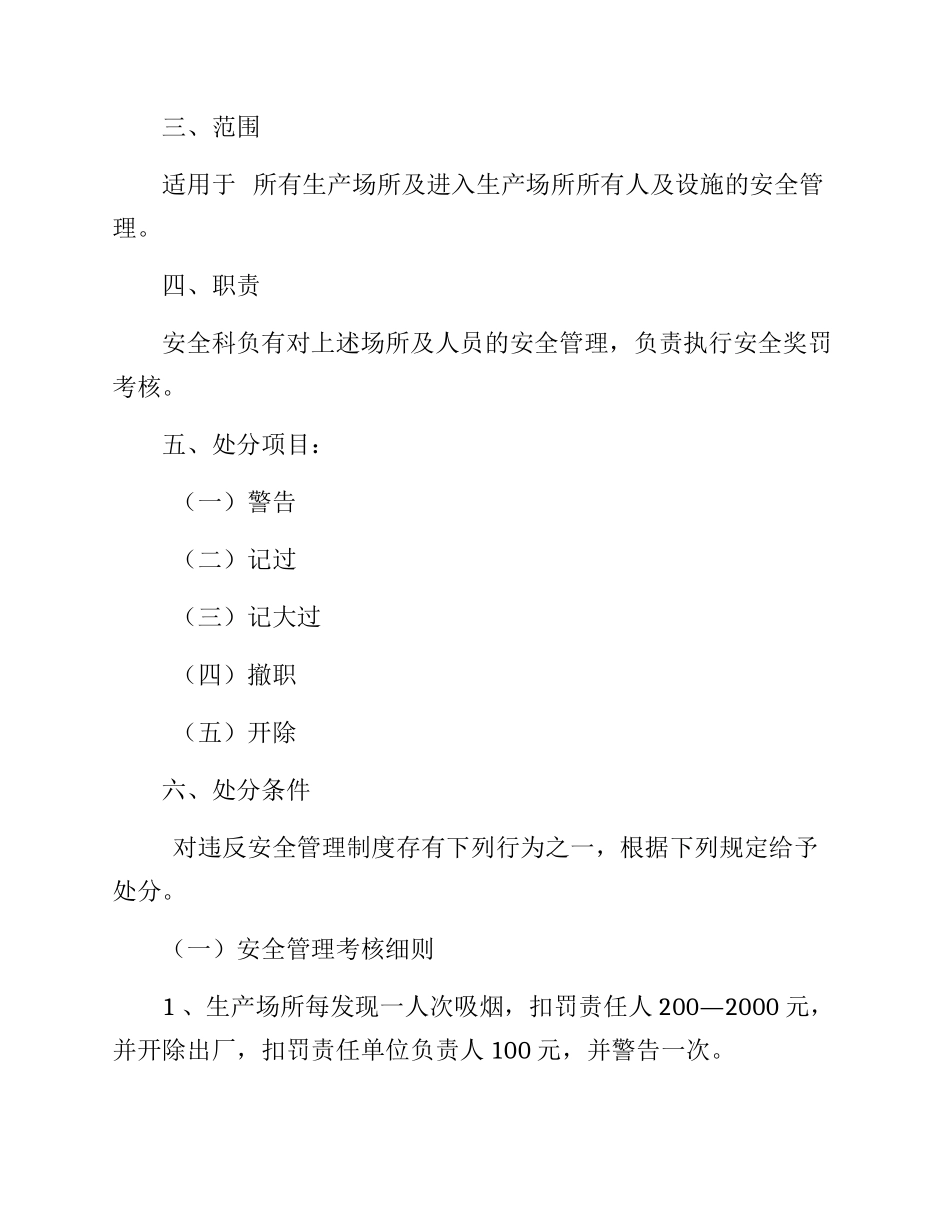 公司安全绩效考核细则_第3页