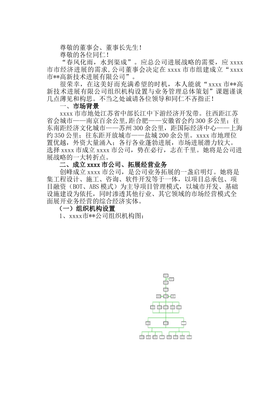 公司组织机构设置与业务管理总体策划_第2页