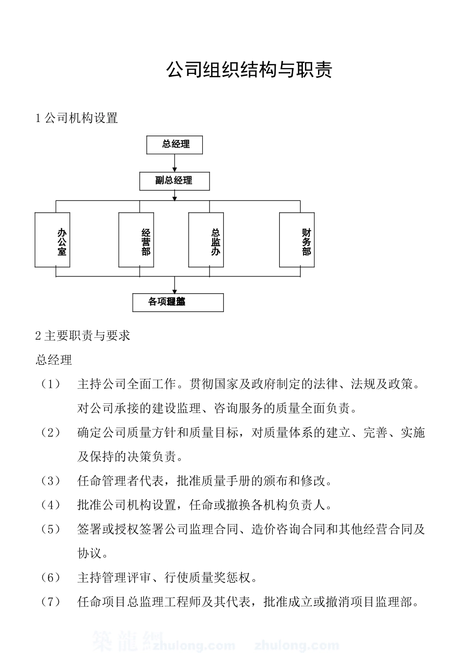 公司组织结构与职责_第1页