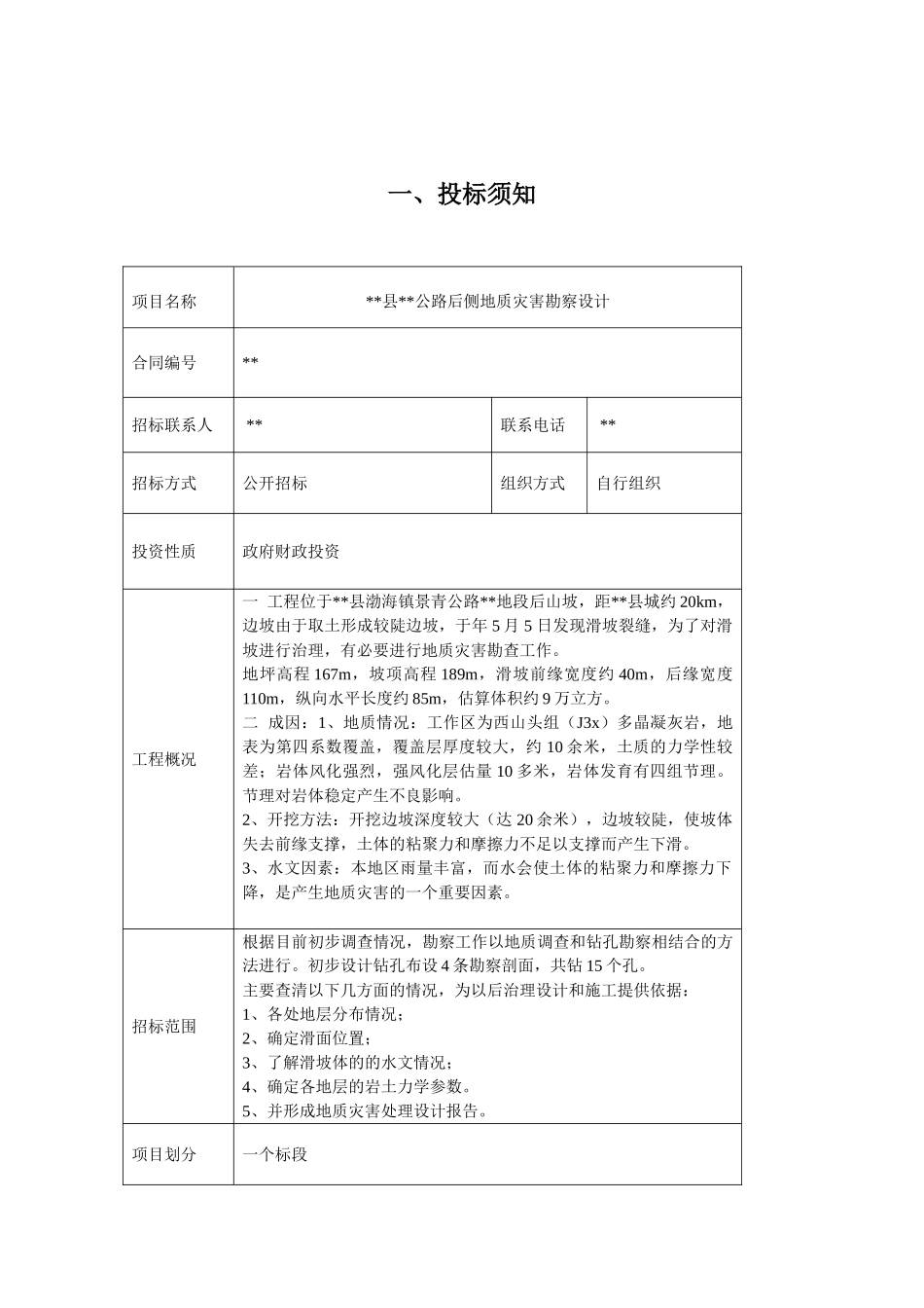 公路后侧地质灾害勘察设计招标文件_第2页