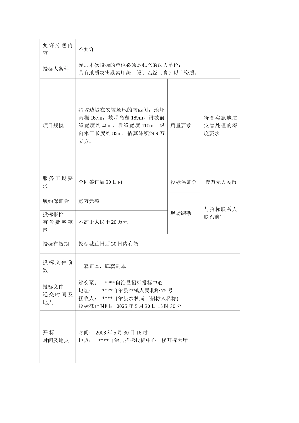 公路后侧地质灾害勘察设计招标文件_第3页