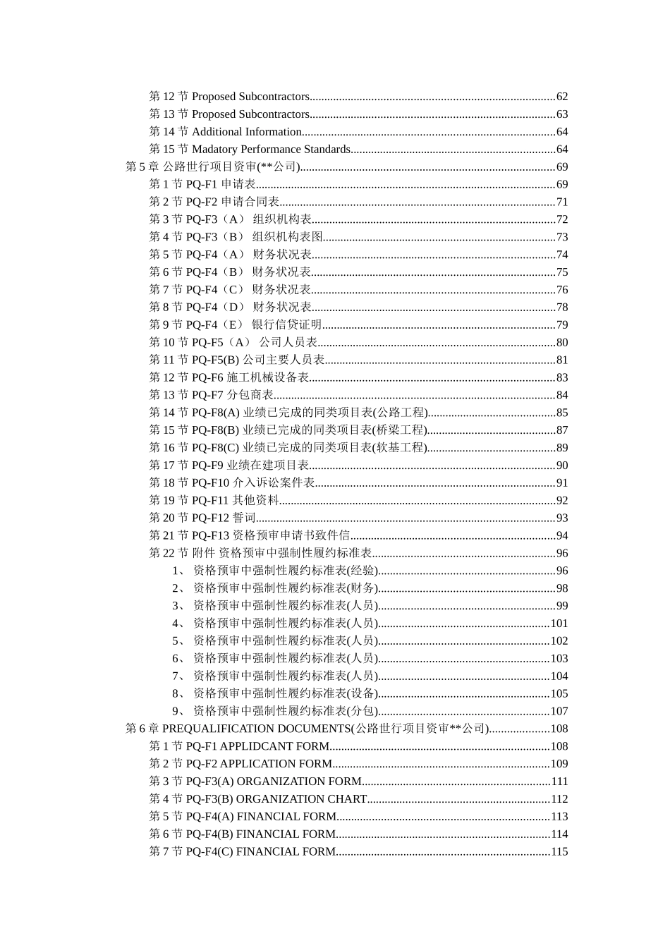 公路国内资审格标样本及亚行项目资审样本_第2页
