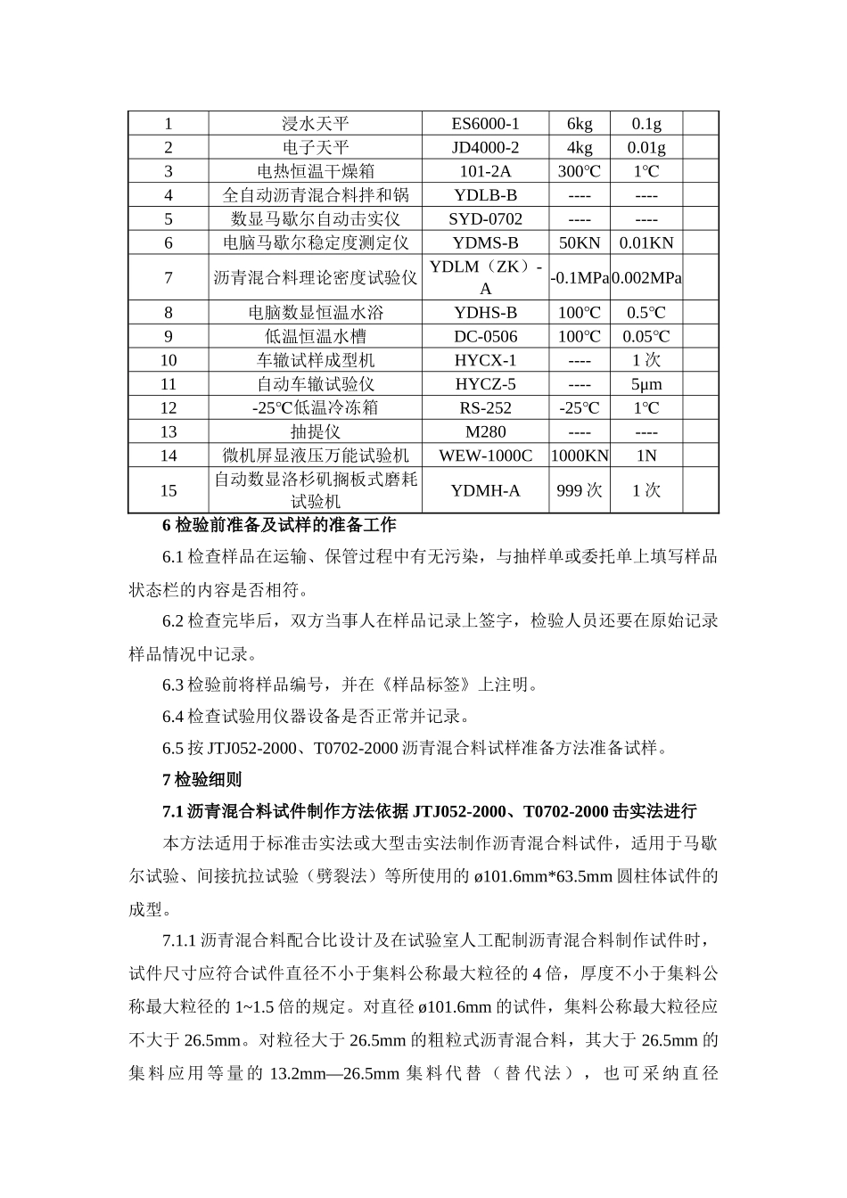 公路工程沥青溷合料试验作业指导书_第3页