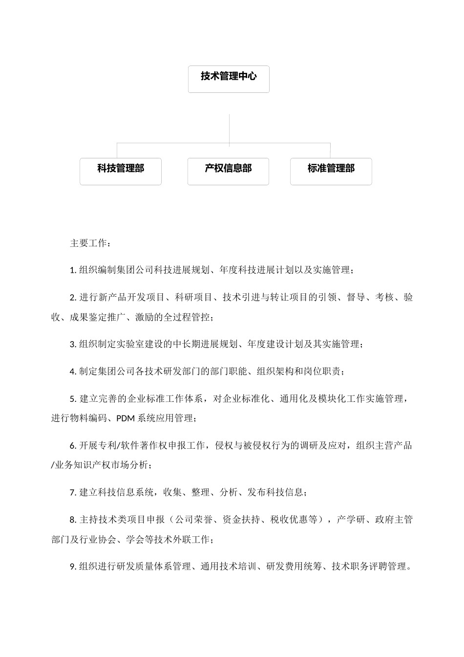 关于组建集团技术管理中心的请示_第2页