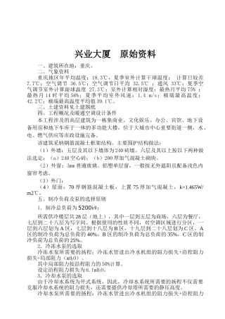 兴业大厦原始资料