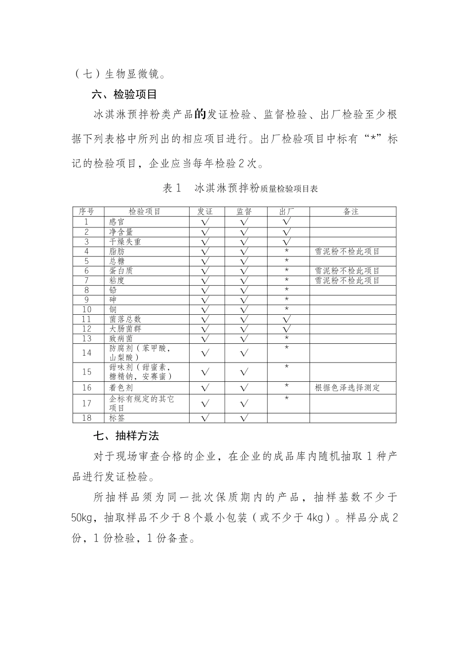 其他食品(冰淇淋预拌粉类)生产许可证审查细则_第2页
