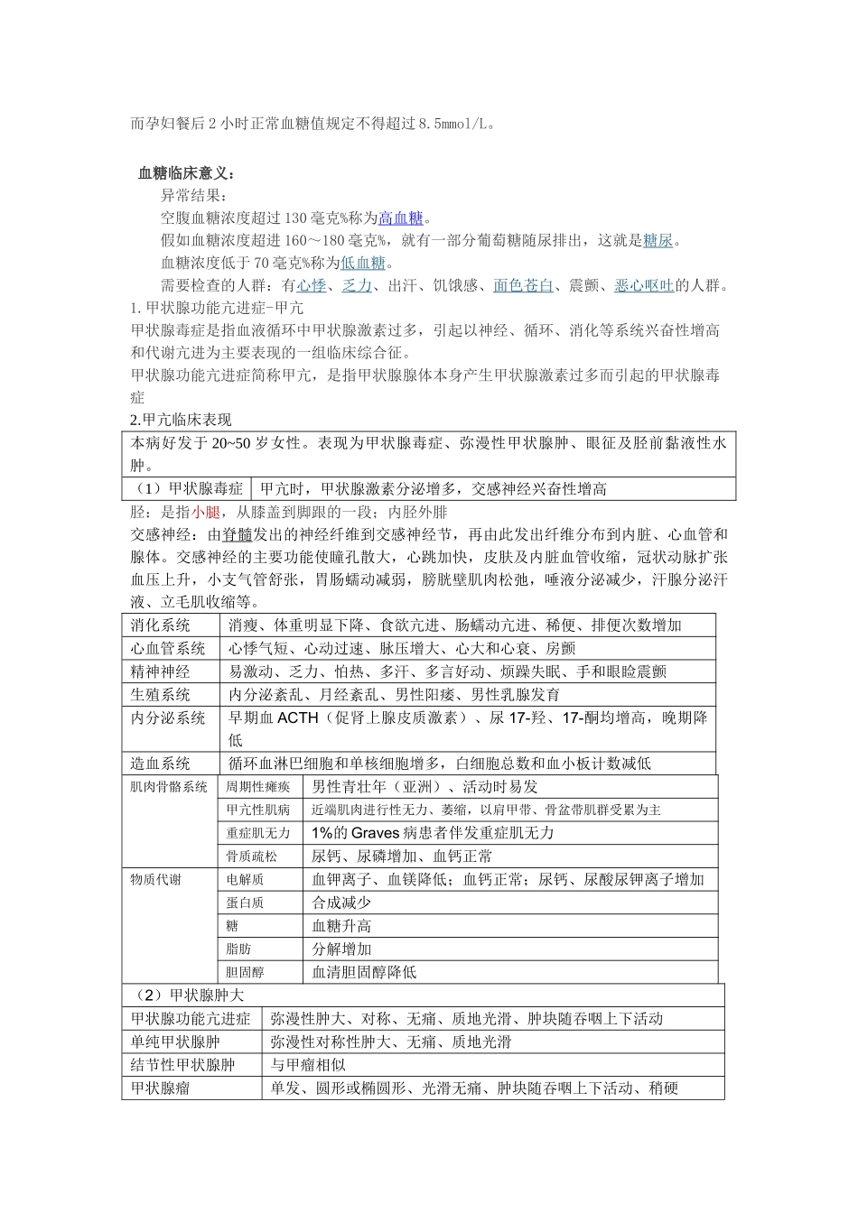 内分泌系统疾病的主要症状及体征_第3页