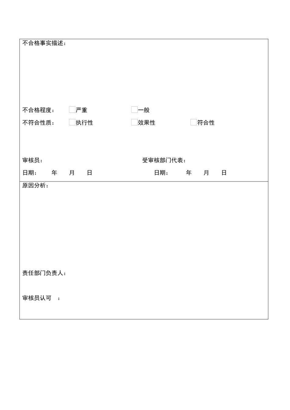 内审不合格项报告_第2页