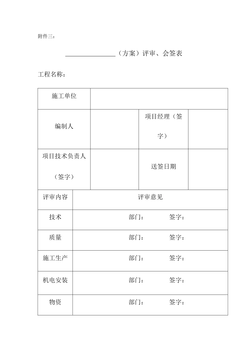 内部评审、会签表_第1页