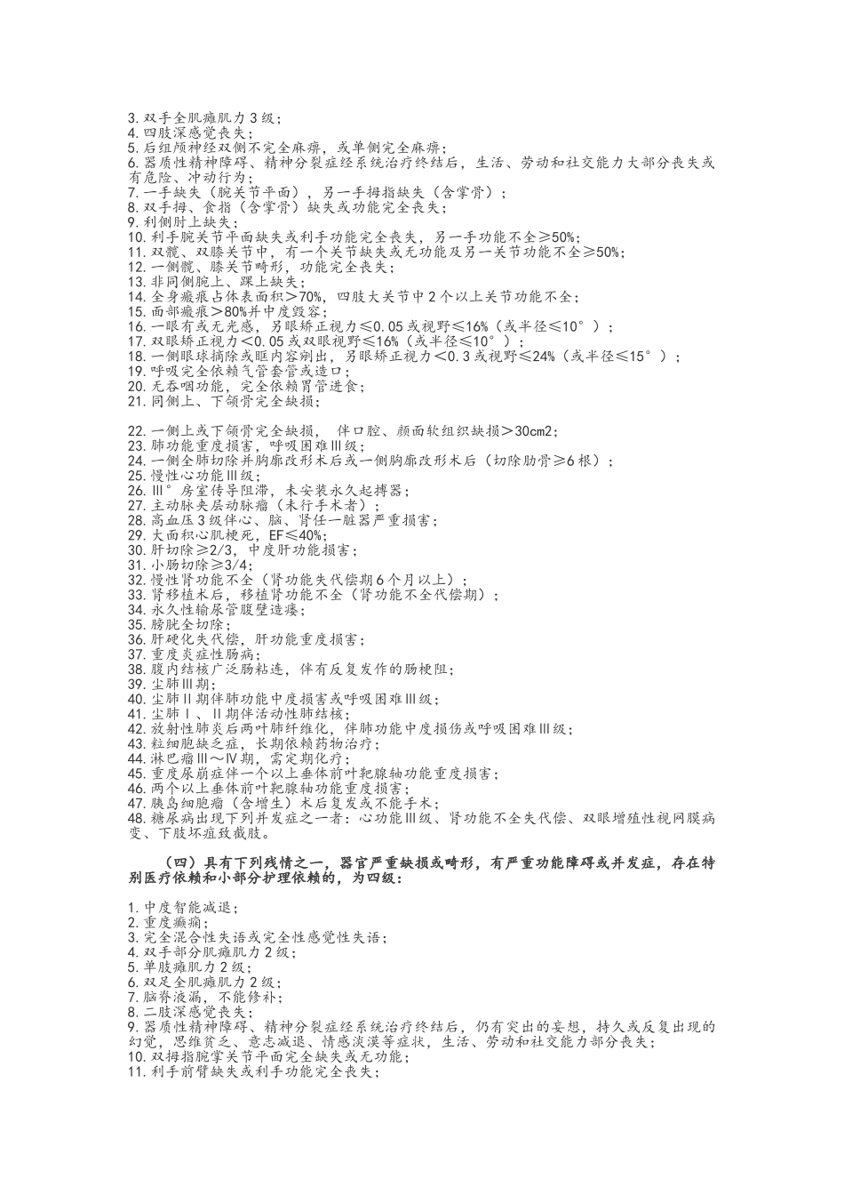 军人残疾等级评定标准_第2页