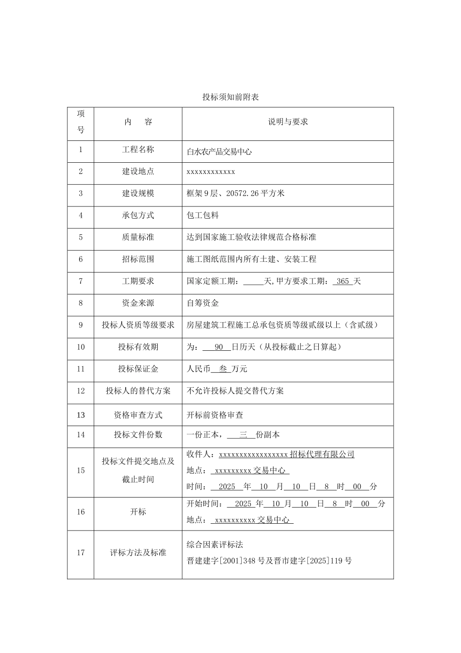 农产品交易中心工程招标文件_第2页
