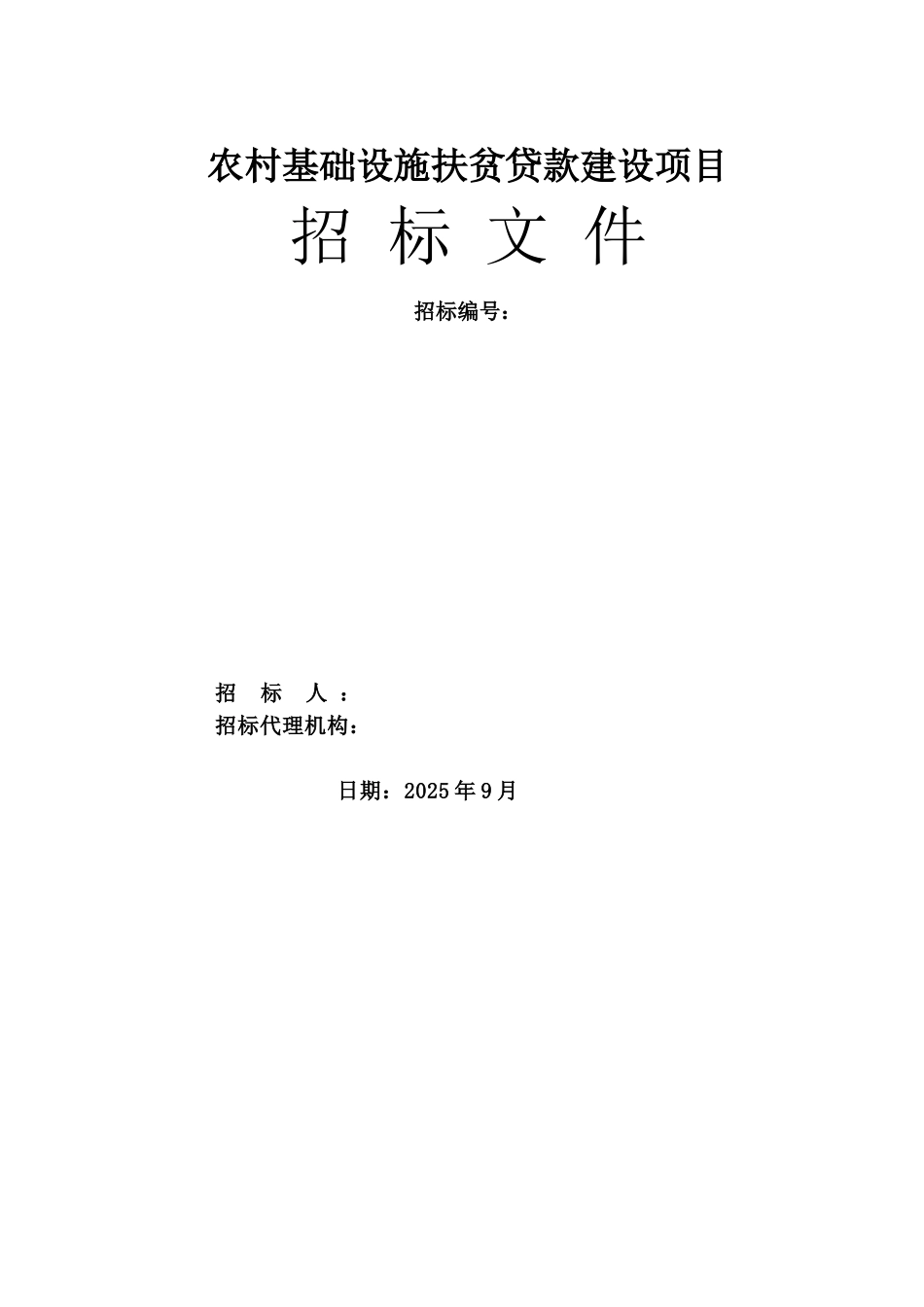 农村道路招标文件_第1页