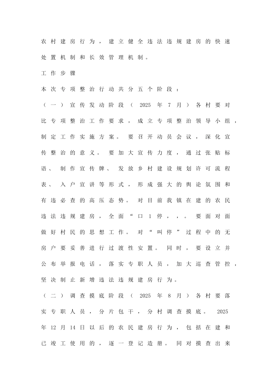 农民建房治理工作方案精品策划方案_第2页