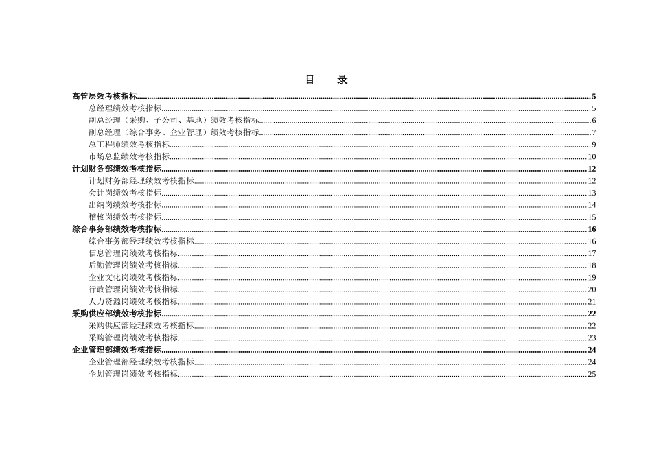 冬映红股份绩效考核指标库_第2页