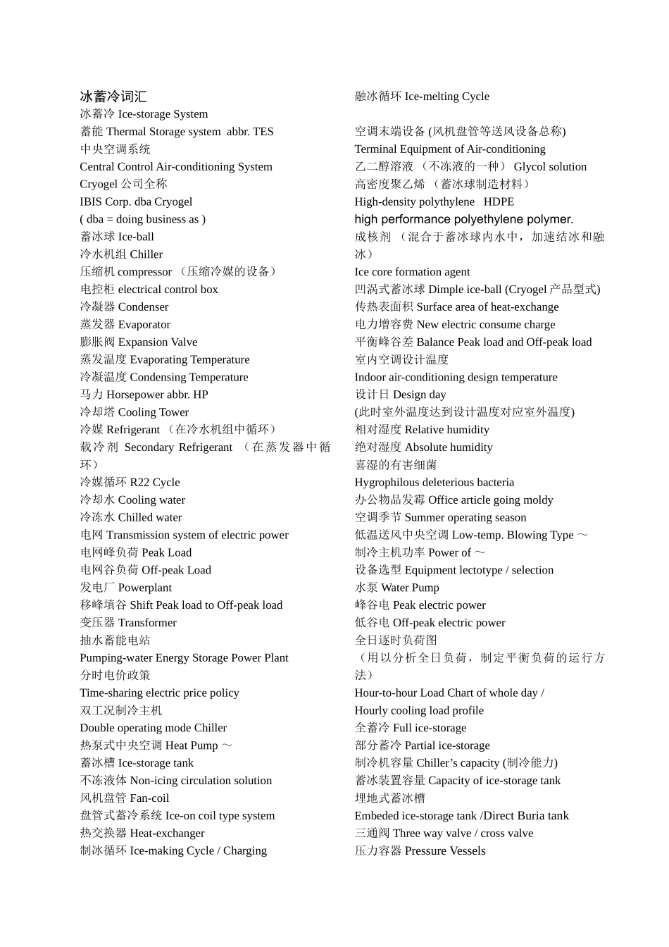 冰蓄冷英文词汇_第1页