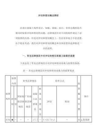 冲切和剪切概念辨析