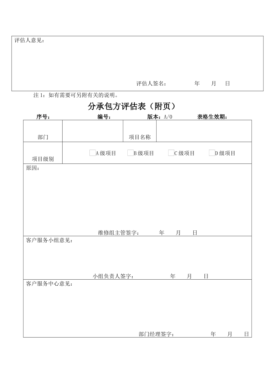 分承包方评估表_第2页