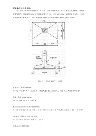 分部分项单价的确定